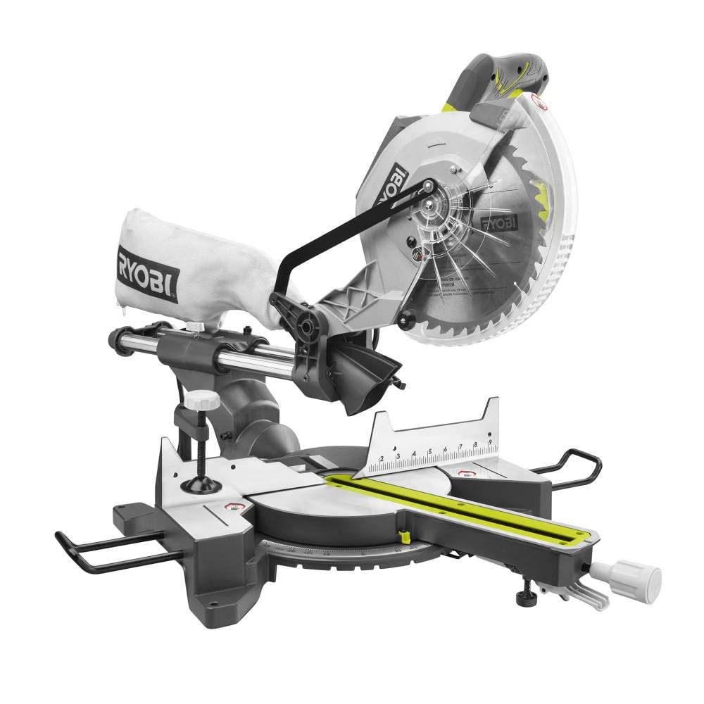 RYOBI 15 Amp 10 in. Sliding Compound Miter Saw (Renewed)