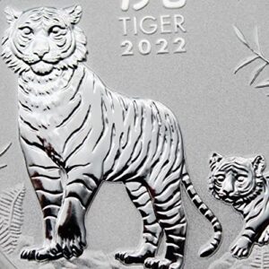 2022 P 1/2 oz Silver Australian Lunar Year of the Tiger Coin Brilliant Uncirculated (in Capsule) with a Certificate of Authenticity 50c Seller BU