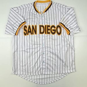 Autographed/Signed Fernando Tatis Jr. San Diego Pinstripe Baseball Jersey JSA COA