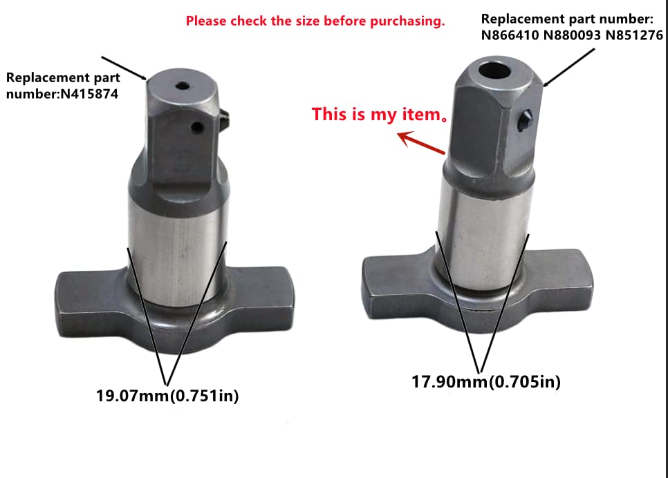 N866410 N880093 N851276 For Dewalt Impact Wrench 1/2 Anvil,chuck Replacement,Detent Pin Anvil,Driver Spindle Hammer Block Fits DCF899 4 generations Impact Wrench