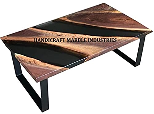 Handmade Epoxy Table Live Edge Wooden Table Epoxy Resin River Table Natural Wood Dining Table Natural Epoxy Table Resin Table