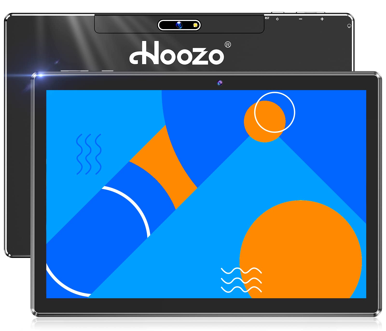 Hoozo Android Tablet 10 Inch, Android 10 Tablets, ZPad R05 32GB ROM 128GB Expand, 6000mah Battery, WiFi Bluetooth, IPS FHD Touch Screen Tableta, Dual Camera, Google GMS Certified – Black