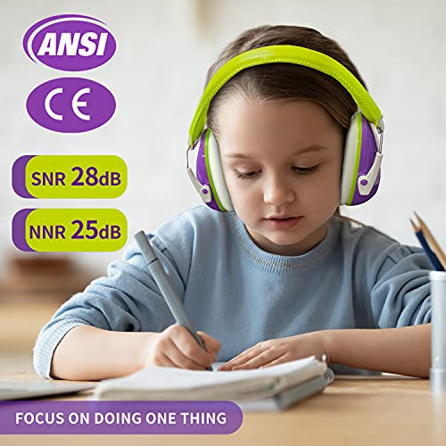 Dison Safety Ear muffs for Kids Noise Reduction EarMuffs, 27dB Kids Ear muffs Hearing Protection For Shooting Studying Weeding