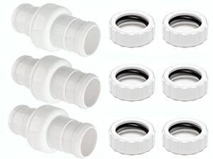 makhoon pool cleaner hose swivel 9-100-3002 & hose nut 9-100-3109 combo replacement kit for polaris zodiac 360 pool cleaner hose swivel 9-100-3002 and hose nut 9-100-3109 (3 pack)