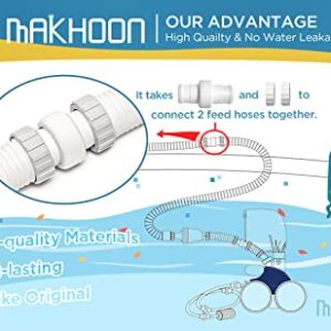 Makhoon Pool Cleaner Hose Swivel 9-100-3002 & Hose Nut 9-100-3109 Combo Replacement Kit for Polaris Zodiac 360 Pool Cleaner Hose Swivel 9-100-3002 and Hose Nut 9-100-3109 (3 Pack)