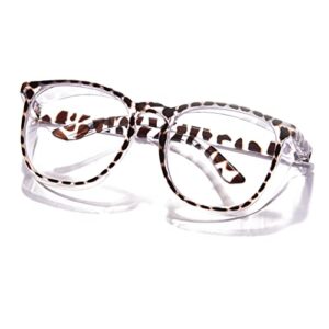 cutegogo safety glasses for women anti fog anti scratch, stylish safety goggles protective eyewear uvex anti-dust blue light filter (square-coffee leopard)