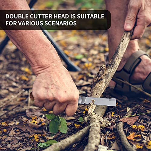 BaiCarre Pruning Knife, Double blade Grafting knife, Stainless Steel Garden Budding Knife,Folding Pocket Knife For Grafting Multi Cutting Tool, Weed Bushes Branches Mushroom Diggig Knife