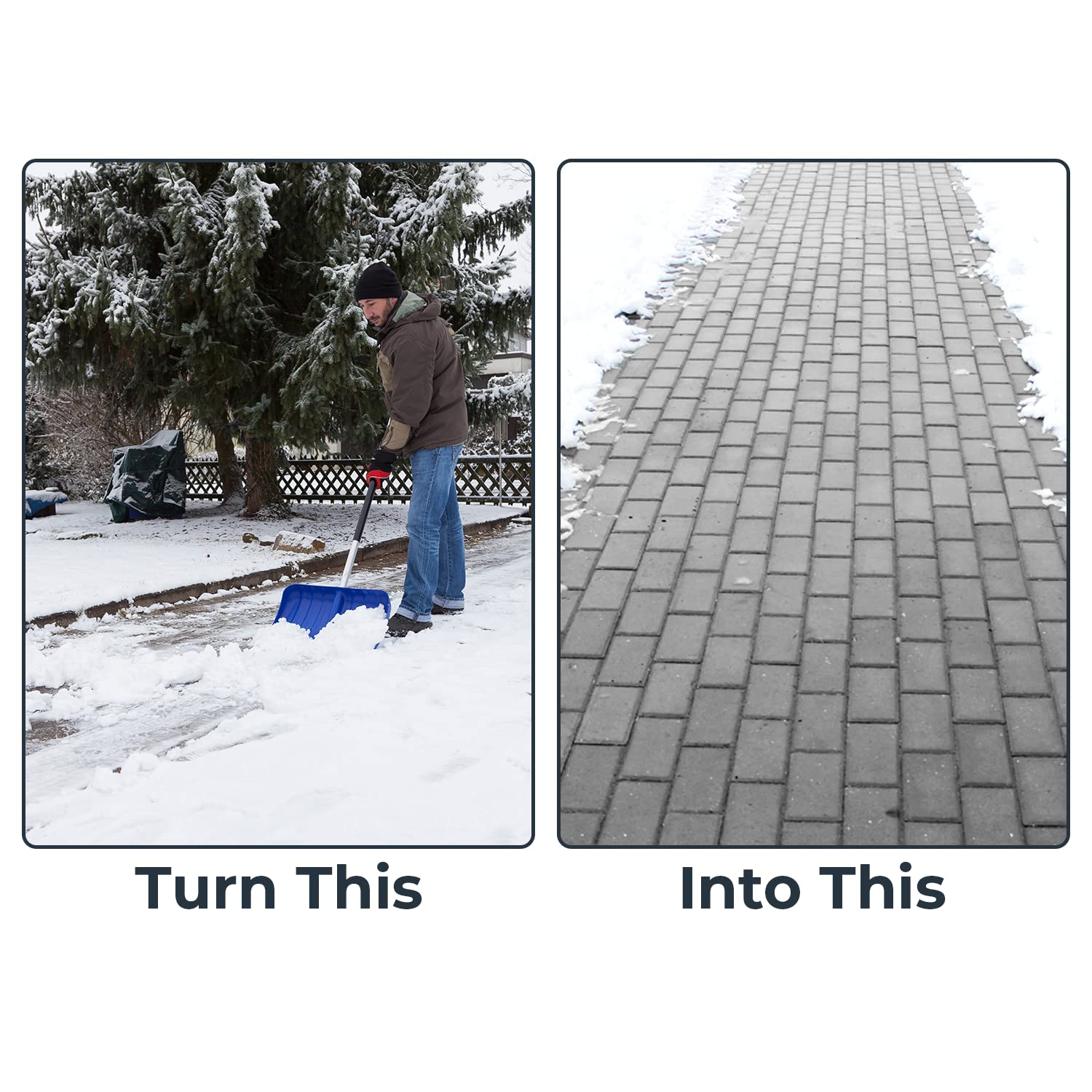 EconoHome Snow Melting Mat, Large Heated Ice Melter for Pavers, Concrete, Walkways, Driveways, Sidewalk & Outdoor Steps, Auto Thermal Heating Elements, Optional Over Current Protection & GFCI