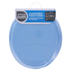 Ginsey Home Solutions Coastal Blue Round Soft Cushioned Toilet Seat