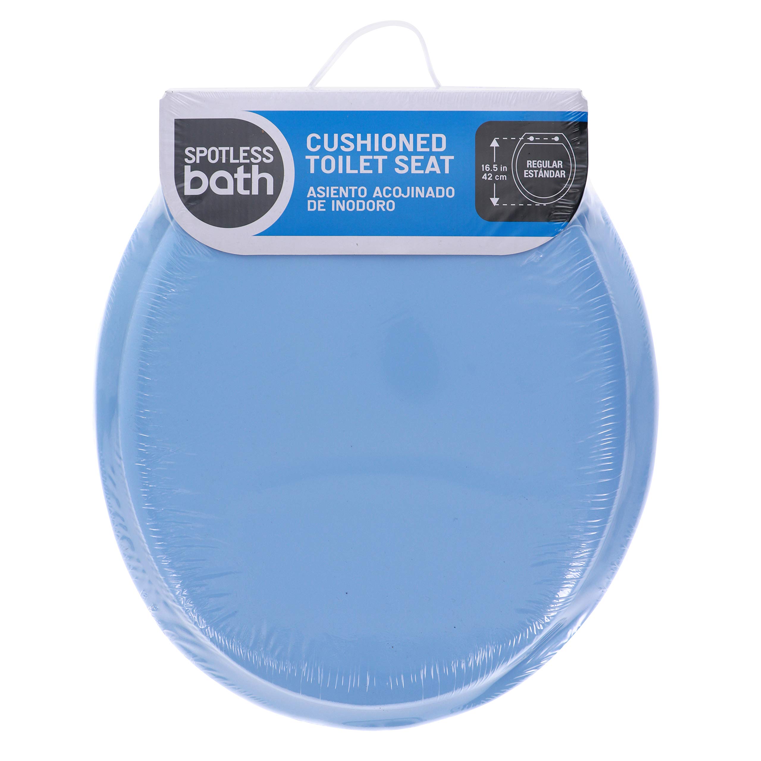 Ginsey Home Solutions Coastal Blue Round Soft Cushioned Toilet Seat