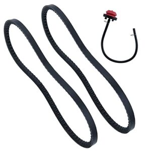 posflag 2 pack 754-04014 auger drive belt with 570682a primer bulb replaces mtd troy-bilt cub cadet 954-04014, 754-04014 for mtd two-stage snow throwers