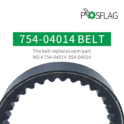 POSFLAG 2 Pack 754-04014 Auger Drive Belt with 570682A Primer Bulb Replaces MTD Troy-Bilt Cub Cadet 954-04014, 754-04014 for MTD Two-Stage Snow throwers