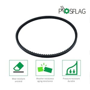 POSFLAG 2 Pack 754-04014 Auger Drive Belt with 570682A Primer Bulb Replaces MTD Troy-Bilt Cub Cadet 954-04014, 754-04014 for MTD Two-Stage Snow throwers