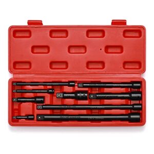 mayouko 1/4",3/8",1/2" drive extension bar set, cr-v, 9 pieces socket extension bars for narrow and deep areas