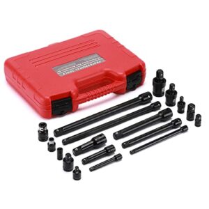 Mayouko 18-Piece Drive Tool Accessory Set, Socket Accessory Set, Includes Socket Adapters, Extensions, Universal Joints and Impact Coupler
