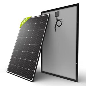 newpowa 250w 15v monocrystalline solar panel high-efficiency mono cells suitable for 12v off-grid charge system battery for rv marine boat 250watts (250w)