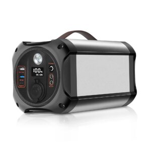 portable power station 300w, 75000mah solar generator (solar panel not included) with 110v pure sine wave ac outlet,usb-c pd qc 3.0 dc output, lithium battery for outdoors camping blackout