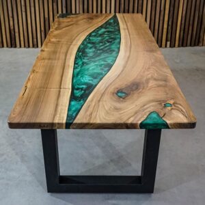 Epoxy Table, Live Edge Wooden Table, Epoxy Resin River Table, Natural Wood,Dining table, Natural Epoxy Table, Resin Table