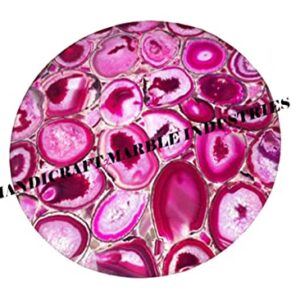 Pink Agate Round Coffee Table, Counter Top, Agate Table, Stone Coffee Table, Agate Table Top, Agate Coffee Table, Customized Agate Table