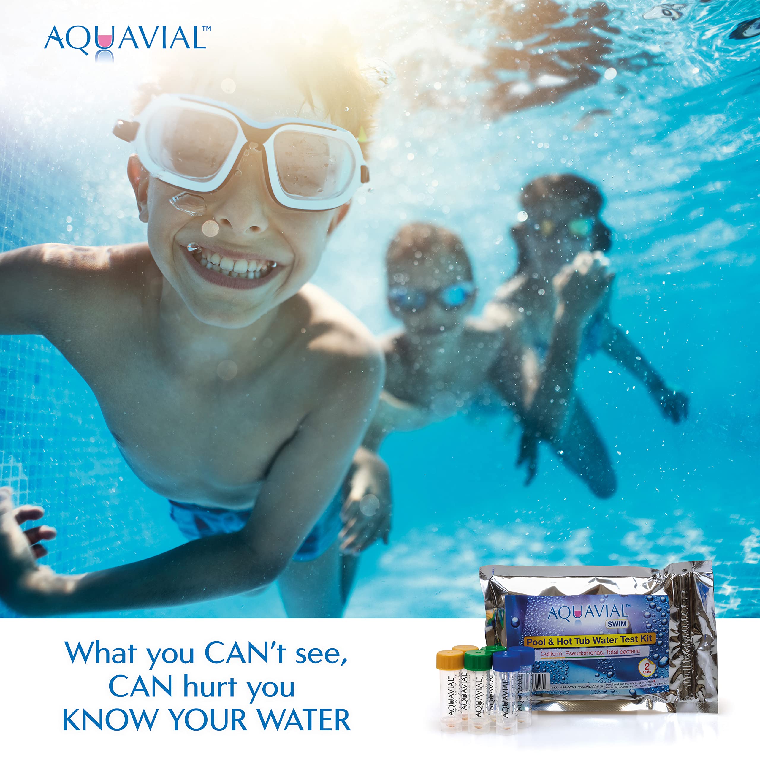 Aquavial Swim Water Test Kit Detects And Identifies Pseudomonas And