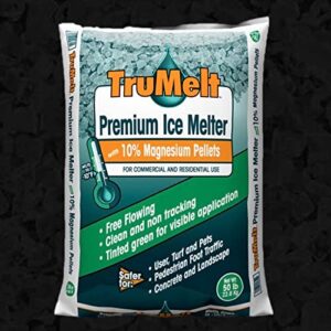 trumelt 10% magnesium, premium ice melt, pet and plant friendly, 50 lbs