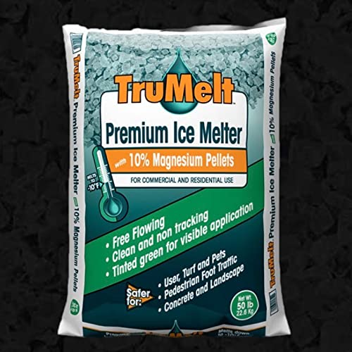 TruMelt 10% Magnesium, Premium Ice Melt, Pet and Plant Friendly, 50 lbs