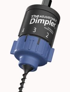 Adjustable DIMPLER ® Drywall Bit - Perfect for Converting Electric and Impact Drills into a Drywall and Deck Screw Gun holds the screw with a Powerful Magnet.