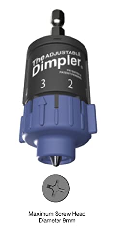 Adjustable DIMPLER ® Drywall Bit - Perfect for Converting Electric and Impact Drills into a Drywall and Deck Screw Gun holds the screw with a Powerful Magnet.