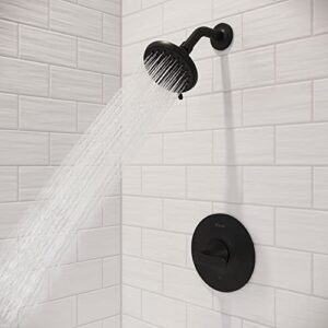 Pfister Weller Shower Only Trim Kit (Valve Sold Separately), Single Handle, Matte Black Finish, LG897WRB