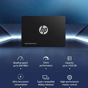 HP S650 480GB 2.5 Inch SATA III PC SSD Internal Solid State Hard Drive - 6 Gb/s, 3D NAND, Up to 560 MB/s for Laptop and Desktop Updating - 345M9AA#ABA