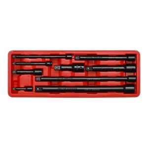 EMENTOL 9PCS Impact Extension Bar Set, 1/4", 3/8" and 1/2" Drive Socket Extension Set, CR-V Steel, Ext. bar