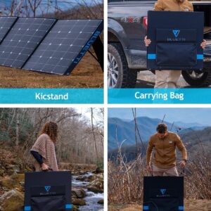 BLUETTI SP350/350W Solar Panel for AC200MAX AC200P AC300 B230 B300 EB240 Solar Generators, Foldable Portable Solar Power Supply with Adjustable Kickstand, Off Grid System for Outdoor Adventure Road