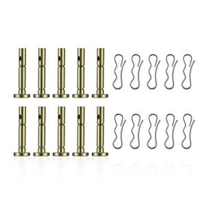 10 pcs shear pins 738-04155 & cotter pins 738-04155 for snowblower shear pins, compatible with mtd troy-bilt craftsman 738-04155 738-0763 & more - 2007 and after fits cub cadet snow blower shear pin