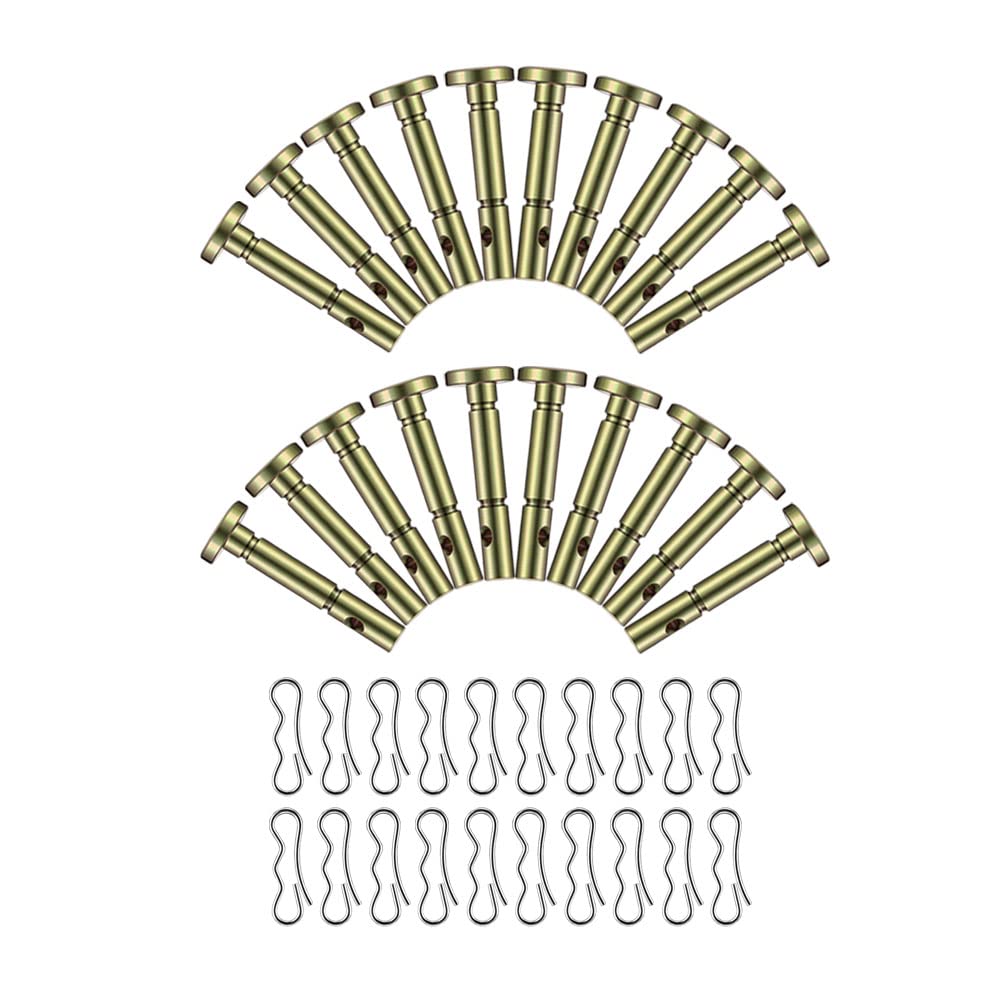 20 pcs 738-04155 Shear Pins + 20 pcs 714-04040 Cotter Pins for Replacement 1/4" x 1-7/8" Snowblower Shear Pins, Compatible with MTD Cub Cadet Craftsman Troy-Bilt 80-019, Fits 2007 and After