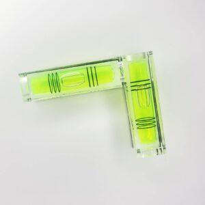 Magnetic Mini Small Bubble Level Tool Scope Square Pocket Long Stick On High Precision Horizontal (2pcs 2inch 52mmx20mmx15mm)