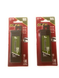 olfa 9148 abb-10b 9mm ultrasharp black snap-off blade, 10-pack (2 pack)
