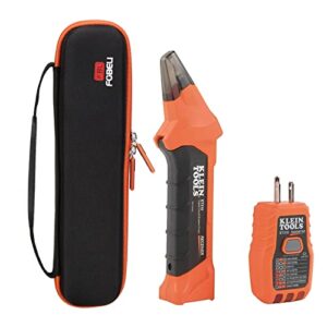 FBLFOBELI Hard Carrying Case for Klein Tools ET310 AC Circuit Breaker Finder & 80041 Outlet Repair Tool Kit, Portable Traveling Storage Case