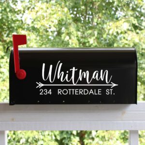 Personalized Mailbox Numbers - Street Address Vinyl Decal - Custom Decorative Numbering Street Name House Number Gift E-004j2 - Back40Life