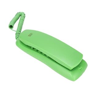 Wall Corded Telephone, Desktop Corded Phone, Landline Phone， Hotel Telephone, with Mute Pause and Redial Function, Plug and Play, for Office, Home and Hotel(Green)