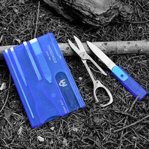 Swiss Eagle Survival Card Knife 10-in-1 Lite Pocket Tool Kit, 3-pack