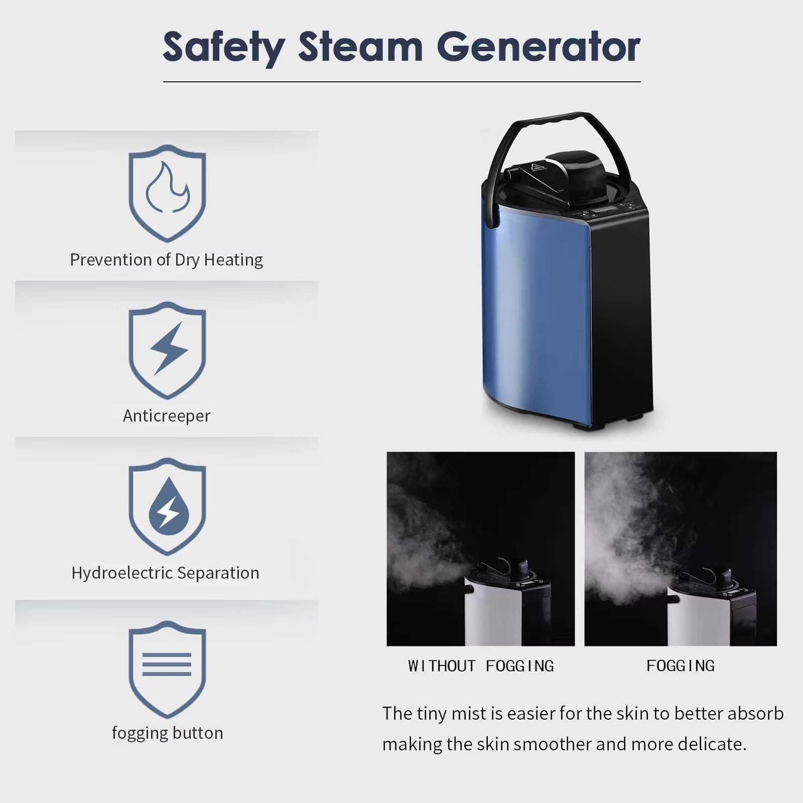 Portable Steam Sauna, Foldable Lightweight Steam Saunas for Home Spa, 3L & 800W Steam Generator with Protection, Bag & Chair Included, Steam Sauna with Remote Control for Recovery Wellness Relaxation