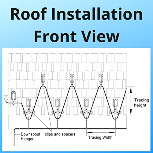 VineHeat 60 Ft De-Icing Cable for Roofs, Gutters and Downspouts: 120 V