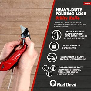 Red Devil 3208 Heavy Duty Folding Lock Utility Knife