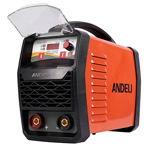 ANDELI 160A ARC Welder Inverter DC MMA Portable Welding Machine Kit IGBT Technology, 110V/220V Dual Voltage Hot Start Welding Machine Orange Plastic Case