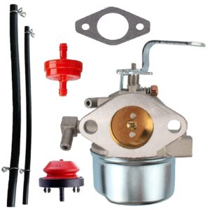 jinerdony 640152 640152a carburetor kit for tecumseh hm80 hm90 hm100 hm100-159409p hm80-155638s hm100-159402p oregon 50-655 rotary 13154 lh318xa lh358ea snowblower engines