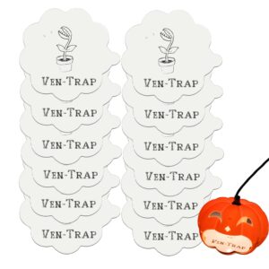 12 pumpkin shaped flea board refill replacement traps - glue discs fits halloween pumpkin shape trap