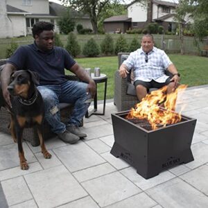 Blue Sky Outdoor Living 22" Square Peak Patio Smokeless Fire Pit, Firewood and/or Wood Pellet Burning