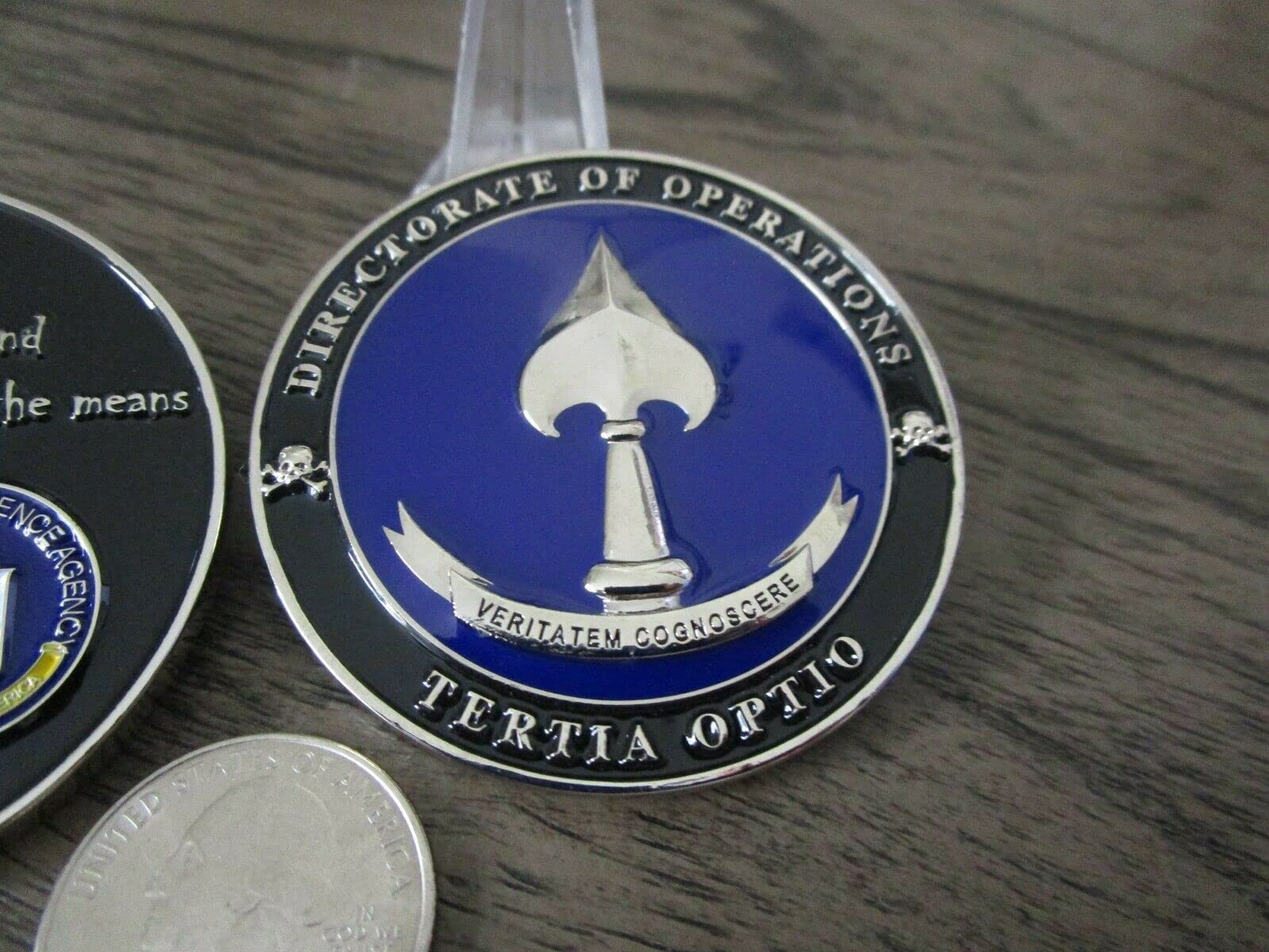 Oneworldtreasures CIA Directorate of Operations Clandestine End Justifies The Means Challenge Coin