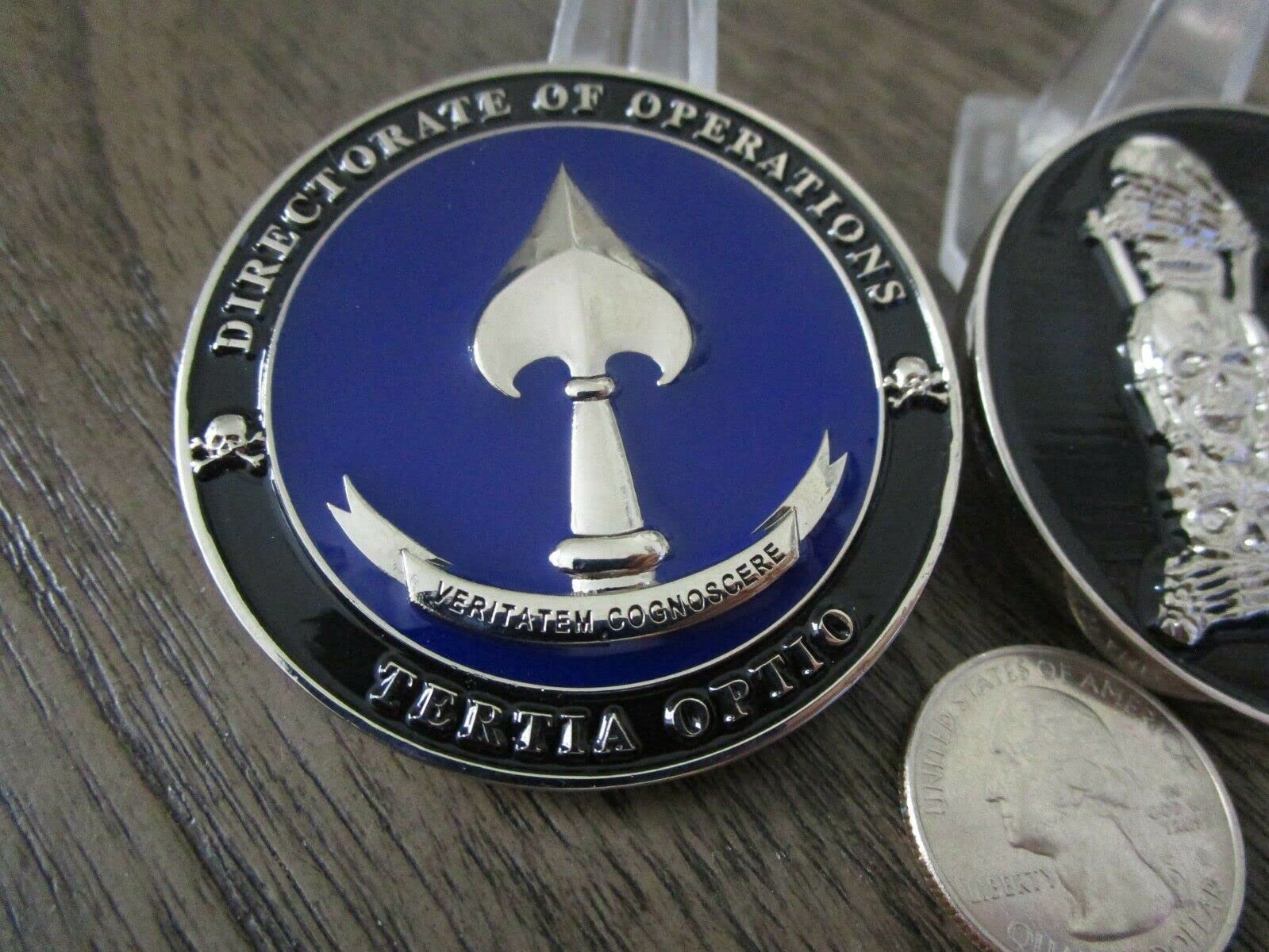 Oneworldtreasures CIA Directorate of Operations Clandestine End Justifies The Means Challenge Coin