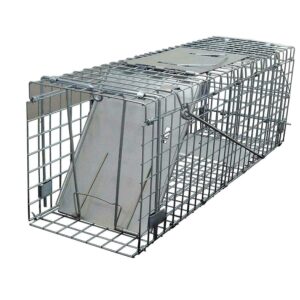 autofather humane rat trap live mouse cage trap, animal trap cage (easy to set humane trap for rabbits, cats and similar sized animals) - 24 in x 7.48 in x 8.26 in